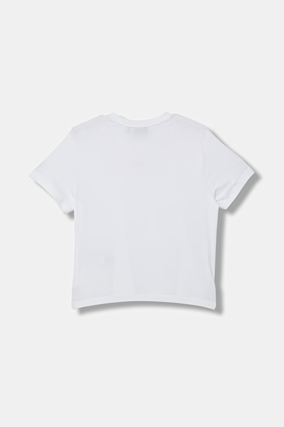 EA7 Emporio Armani T-shirt basic dziecięcy z bawełną 7G000137.AF10373 biały SS26