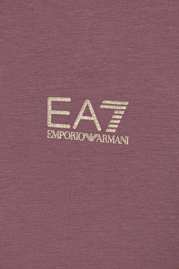 Κοριτσίστικα EA7 Emporio Armani βασικό t-shirt παιδικό με βαμβάκι 7G000137.AF10373 ροζ