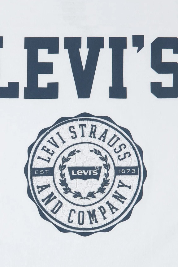 Dětské tričko Levi's SPORTY OVERSIZED TEE bílá 4EN779