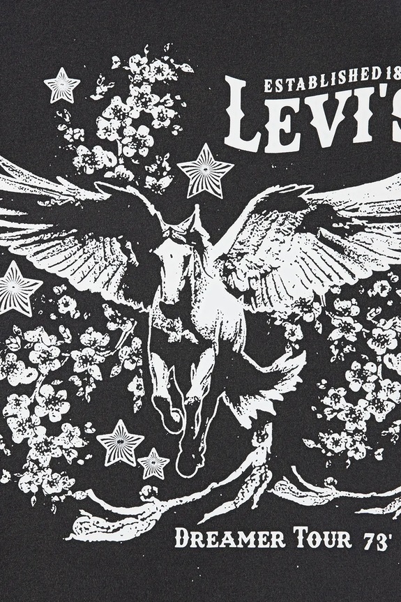 BIMBA Levi's maglietta per bambini RETRO LEVIS SS TEE 4EN849 nero