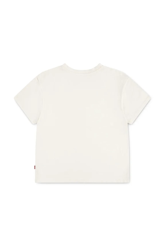 Levi's t-shirt dziecięcy WESTERN OVERSIZED TEE 4EP074 beżowy AW25