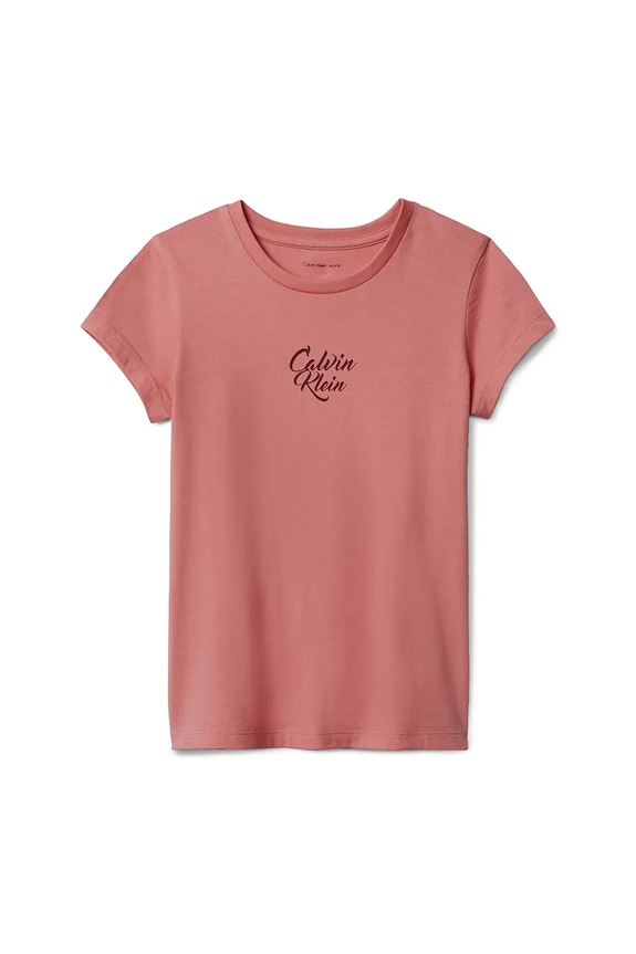 Detské tričko Calvin Klein Jeans IG0IG03035.9BYA ružová AW25