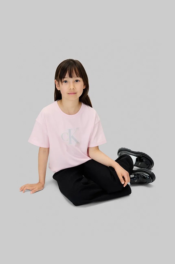 Παιδικό βαμβακερό μπλουζάκι Calvin Klein Jeans IG0IG03040.128.170.9BYA