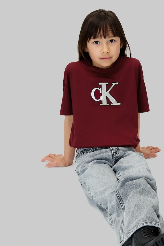 Παιδικό βαμβακερό μπλουζάκι Calvin Klein Jeans IG0IG03040.128.170.9BYA