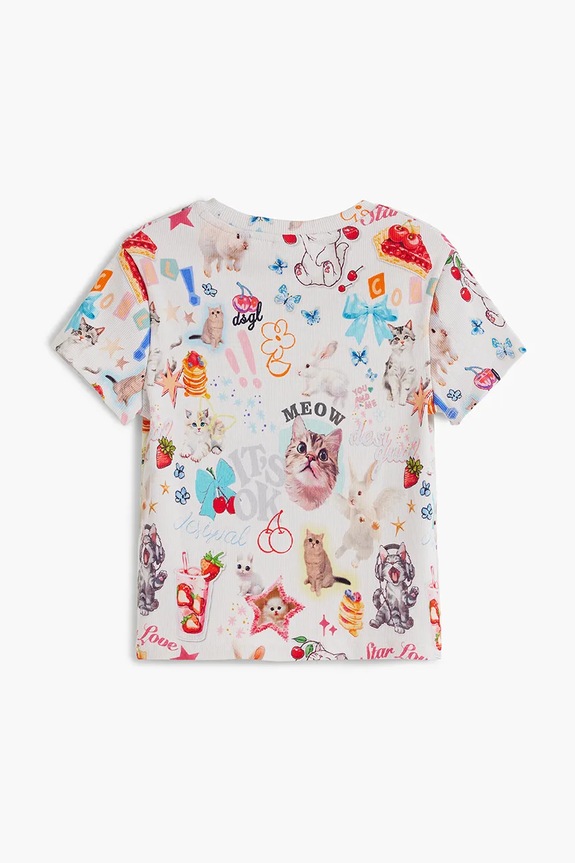 Κοριτσίστικα Παιδικό μπλουζάκι Desigual 25WGTK14 μπεζ