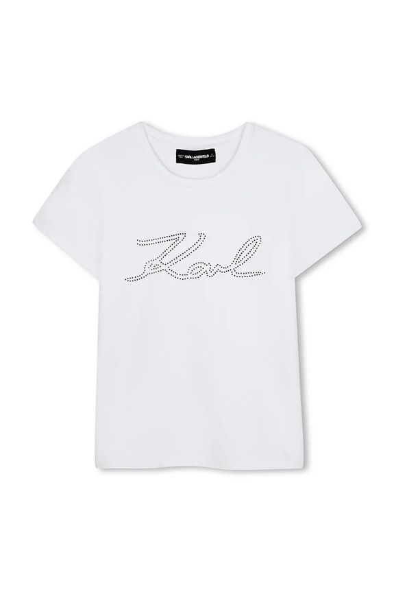 Karl Lagerfeld tricou copii imprimeu alb Z30941.114.150