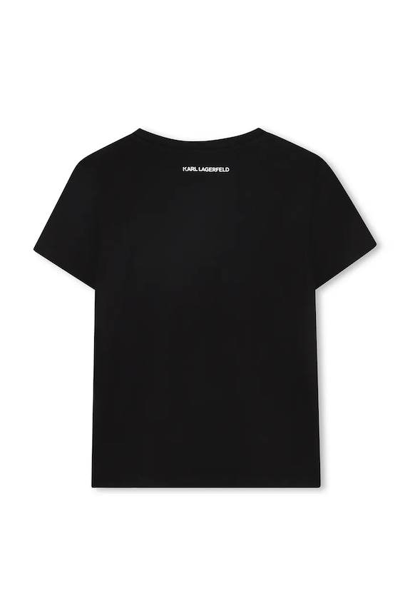 Дитяча футболка Karl Lagerfeld Z30941.114.150 чорний AW25