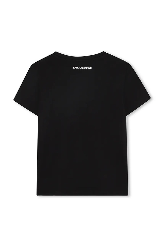 Дитяча футболка Karl Lagerfeld Z30941.156.162 чорний AW25
