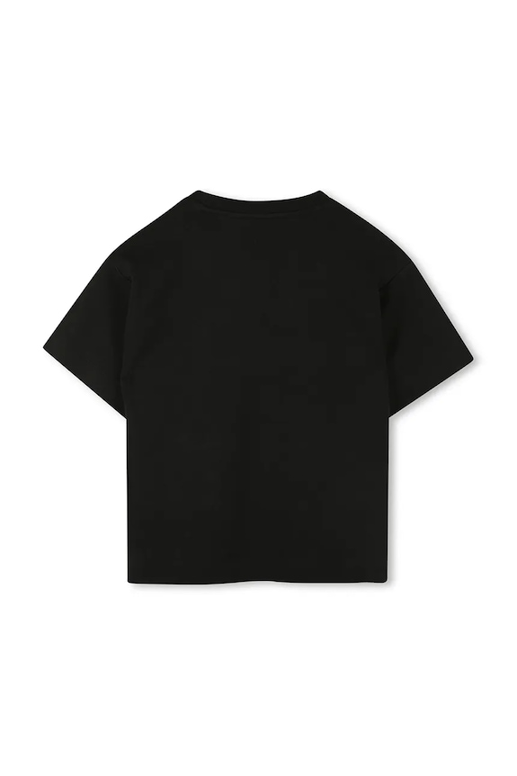 HUGO t-shirt bawełniany dziecięcy G00571.102.108 czarny AW25