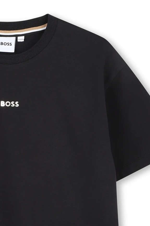 Dziewczynka BOSS t-shirt dziecięcy J52425.114.150 czarny