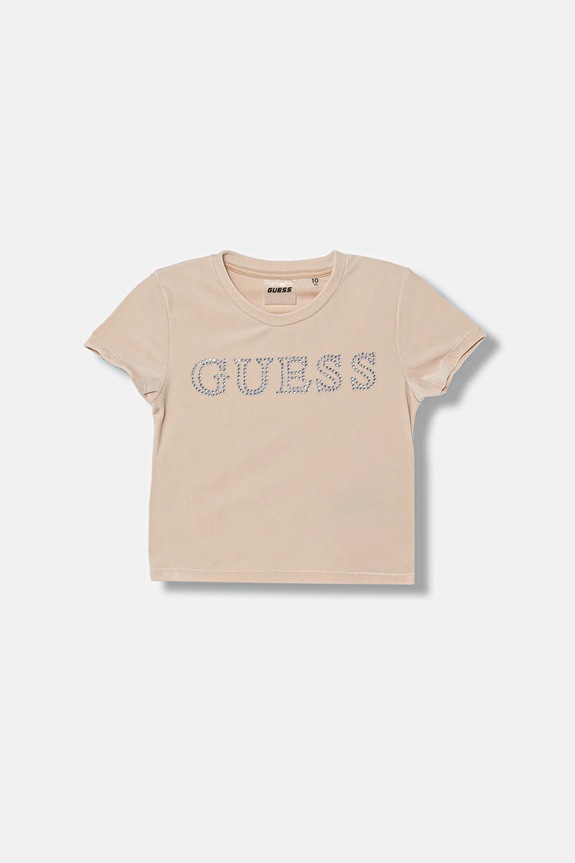 Detské tričko Guess s elastanom béžová J4YI48.K0232.9BYA
