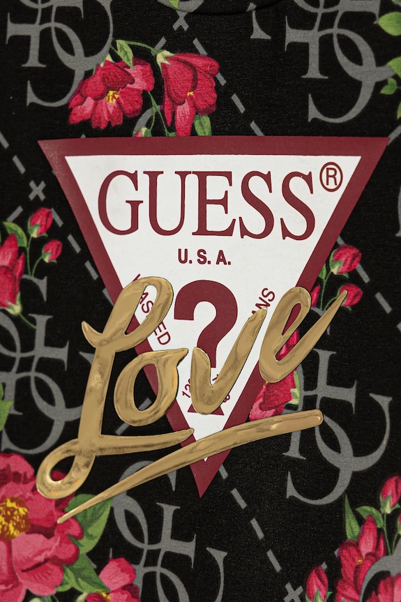 Κοριτσίστικα Παιδικό μπλουζάκι Guess J5BI10.J1314.9BYA μαύρο