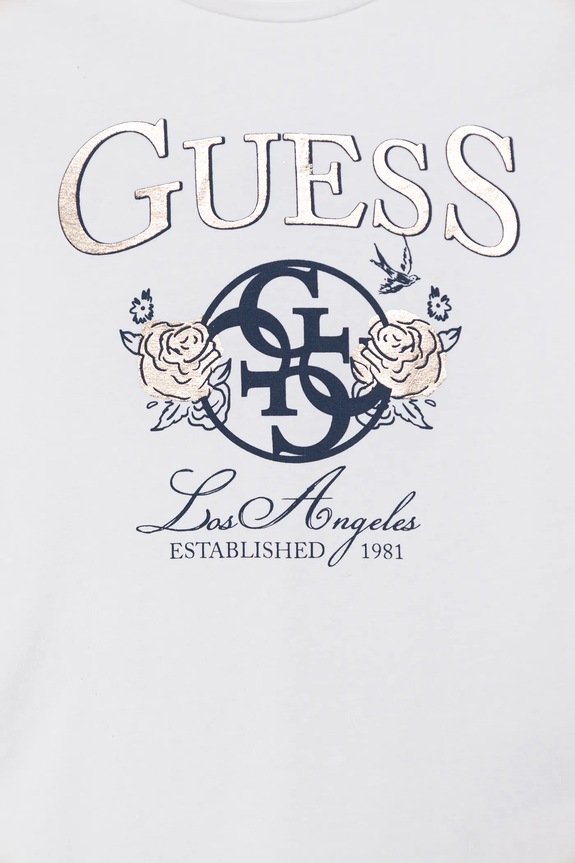 Момиче Детска тениска Guess J5BI19.J1314.9BYA бял