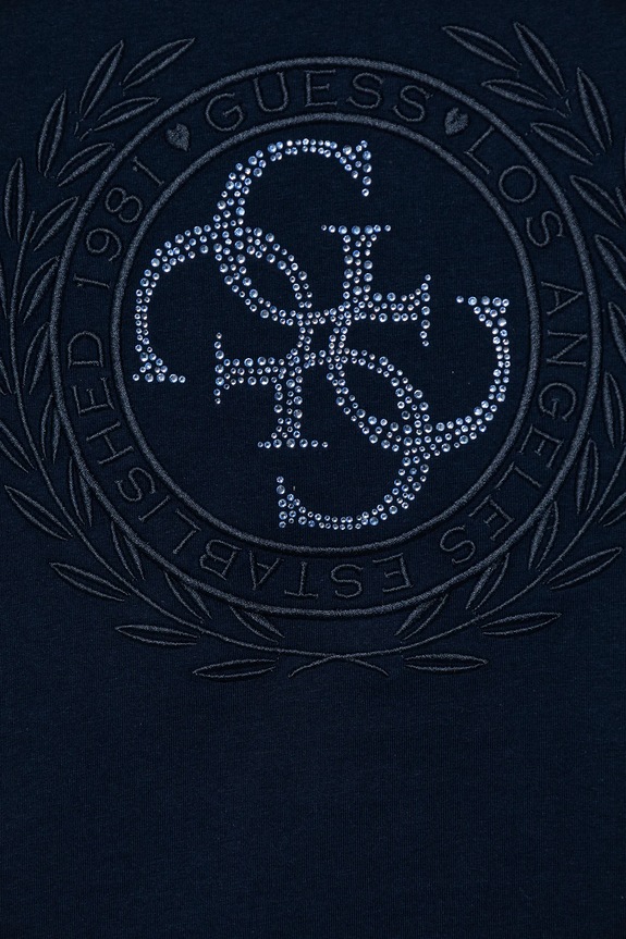 Dziewczynka Guess t-shirt bawełniany dziecięcy J5BI22.I3Z14.9BYA granatowy