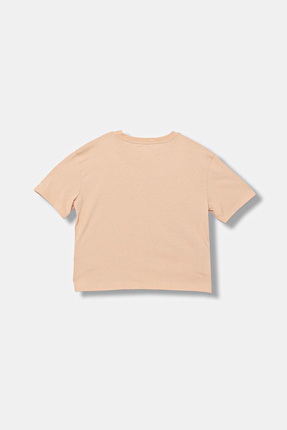 Guess t-shirt bawełniany dziecięcy J5BI24.KCNQ4.9BYA beżowy AW25
