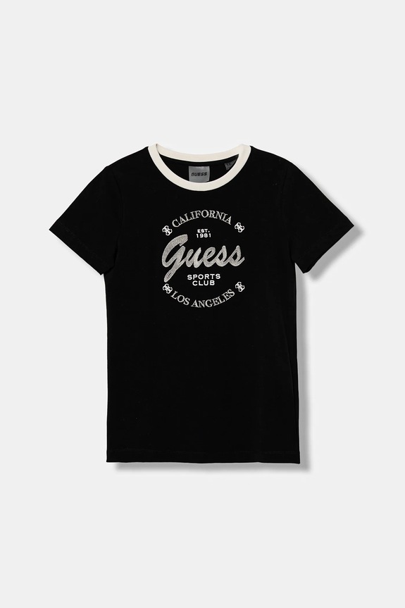 Detské tričko Guess s elastanom čierna J5BI37.J1314.9BYA