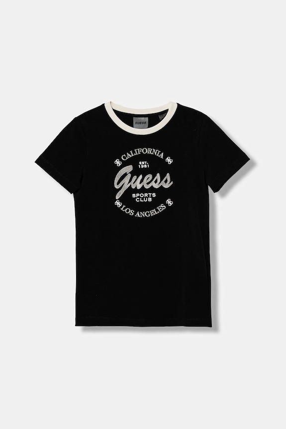 Detské tričko Guess s elastanom čierna J5BI37.J1314.9BYA