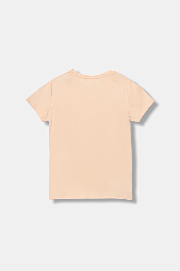 Guess t-shirt bawełniany dziecięcy J5BI39.J1314.9BYA pomarańczowy AW25
