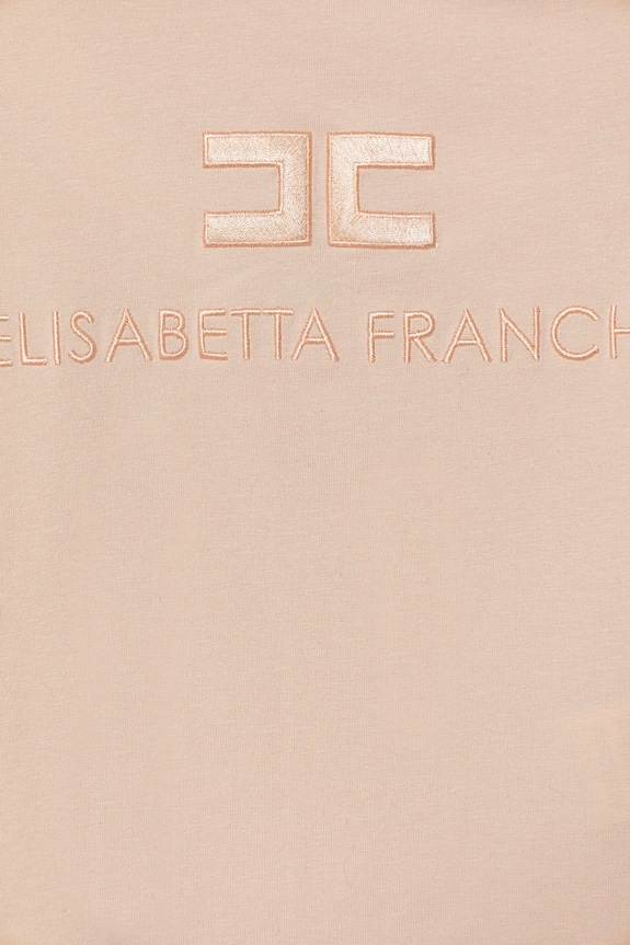 Κοριτσίστικα Παιδικό μπλουζάκι Elisabetta Franchi EFTS250.0.JE006.116.128 μπεζ