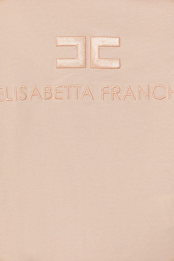 Κοριτσίστικα Παιδικό μπλουζάκι Elisabetta Franchi EFTS250.0.JE006.116.128 μπεζ
