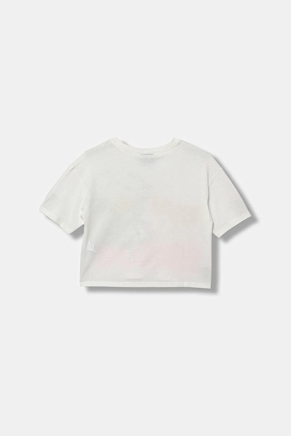 Dječja pamučna majica kratkih rukava United Colors of Benetton 3X1SC10PT.G.seasonal bijela AW25