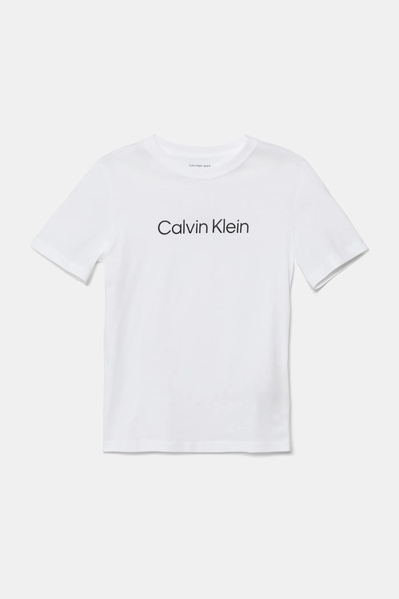 Detské bavlnené tričko Calvin Klein Jeans 2-pak IU0IU00690.104.116.9BYA čierna AW25