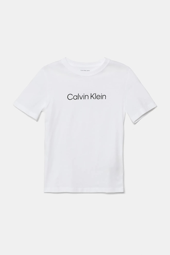 Detské bavlnené tričko Calvin Klein Jeans 2-pak IU0IU00690.104.116.9BYA čierna AW25