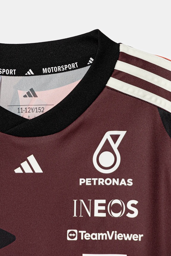 Chłopiec adidas Performance t-shirt dziecięcy MERCEDES JZ6209 bordowy