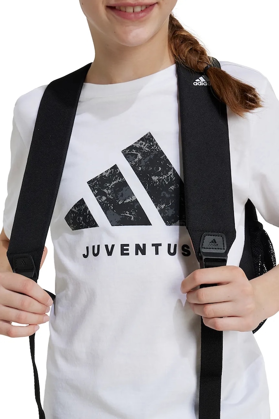 Otroška bombažna kratka majica adidas Performance JUVENTUS IT3849 bela