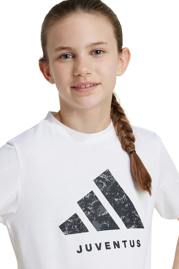 Otroška bombažna kratka majica adidas Performance JUVENTUS IT3849