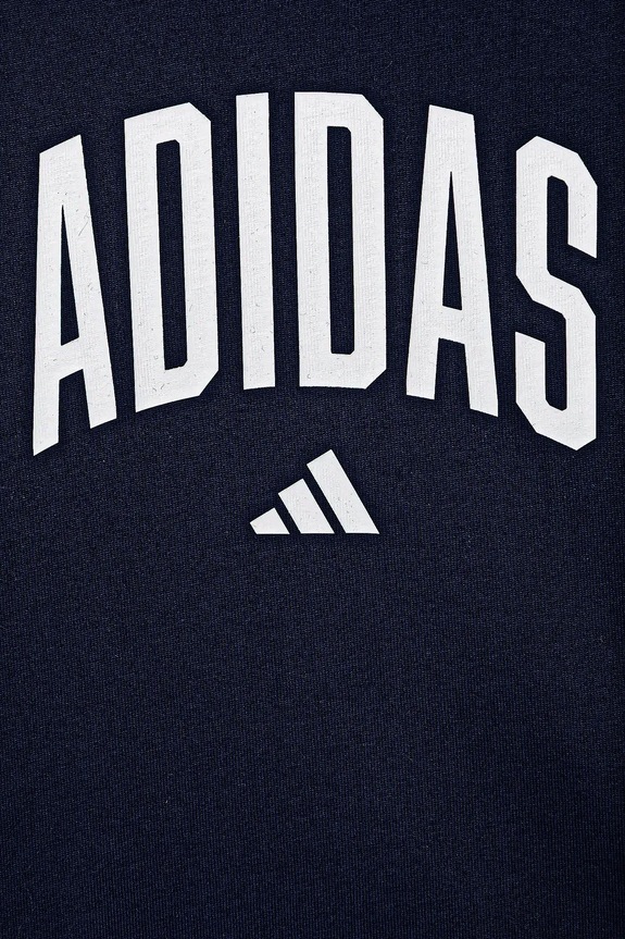 Detské bavlnené tričko adidas tmavomodrá JV5193