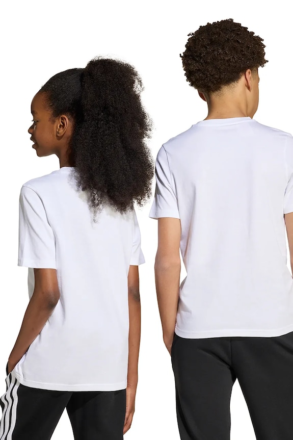 adidas tricou de bumbac pentru copii JV5248 alb