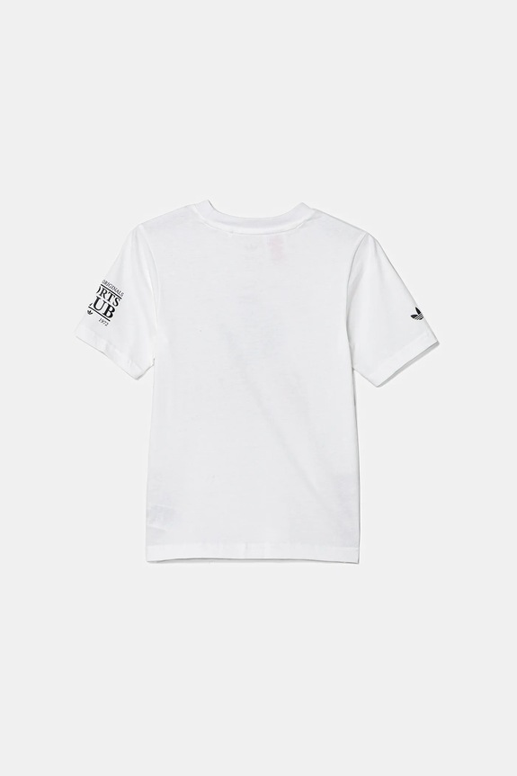 Băieți adidas Originals tricou de bumbac pentru copii JV7694 alb