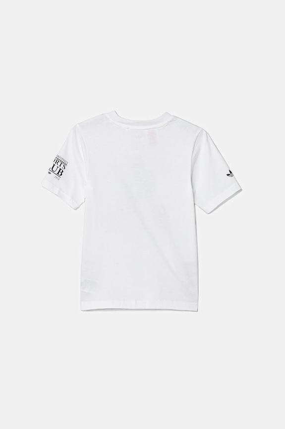 Băieți adidas Originals tricou de bumbac pentru copii JV7694 alb