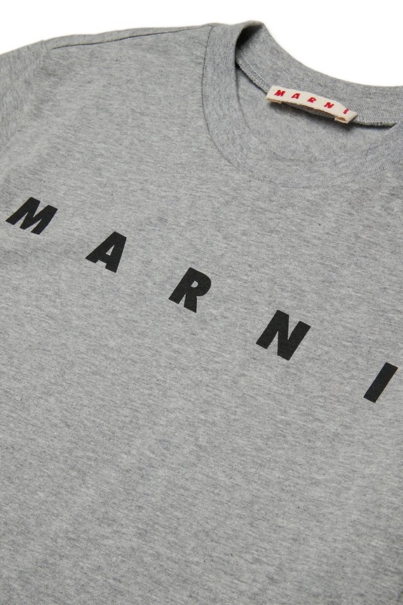 Хлопковая футболка Marni MT135U T-SHIRT серый M002MV