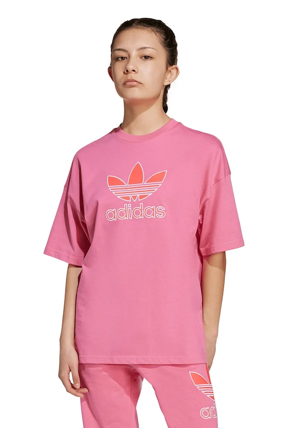 Детская хлопковая футболка adidas Originals JV8559