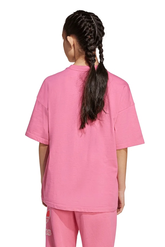 Детская хлопковая футболка adidas Originals JV8559