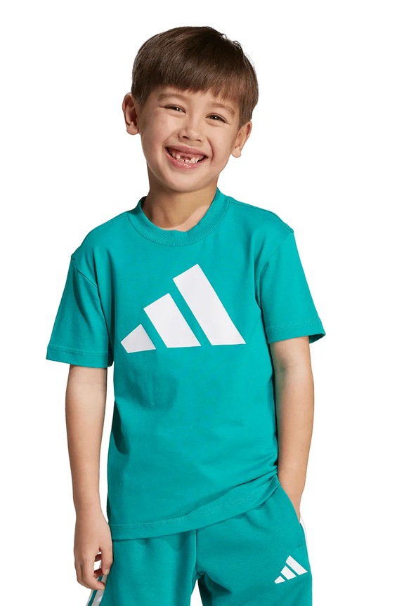 Dječja pamučna majica kratkih rukava adidas JW2415