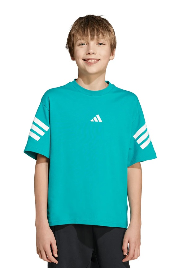 Dječja pamučna majica kratkih rukava adidas JW7531