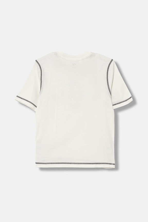 Κοριτσίστικα Παιδικό βαμβακερό μπλουζάκι adidas Originals JX5265 μπεζ