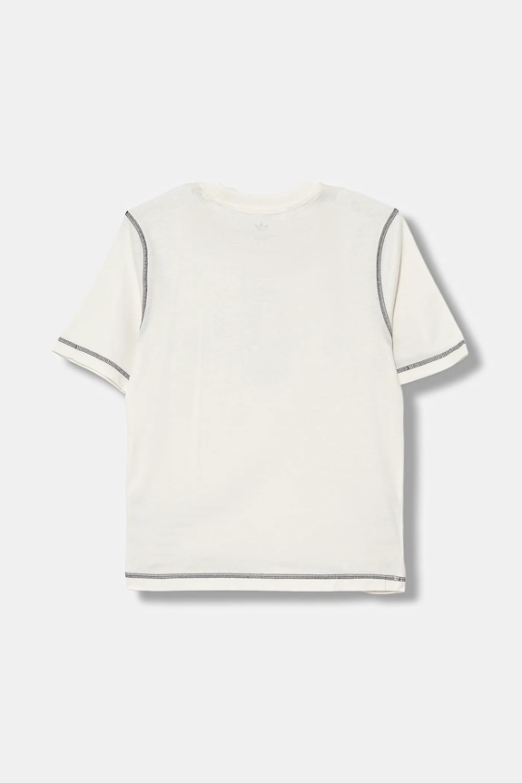 Κοριτσίστικα Παιδικό βαμβακερό μπλουζάκι adidas Originals JX5265 μπεζ