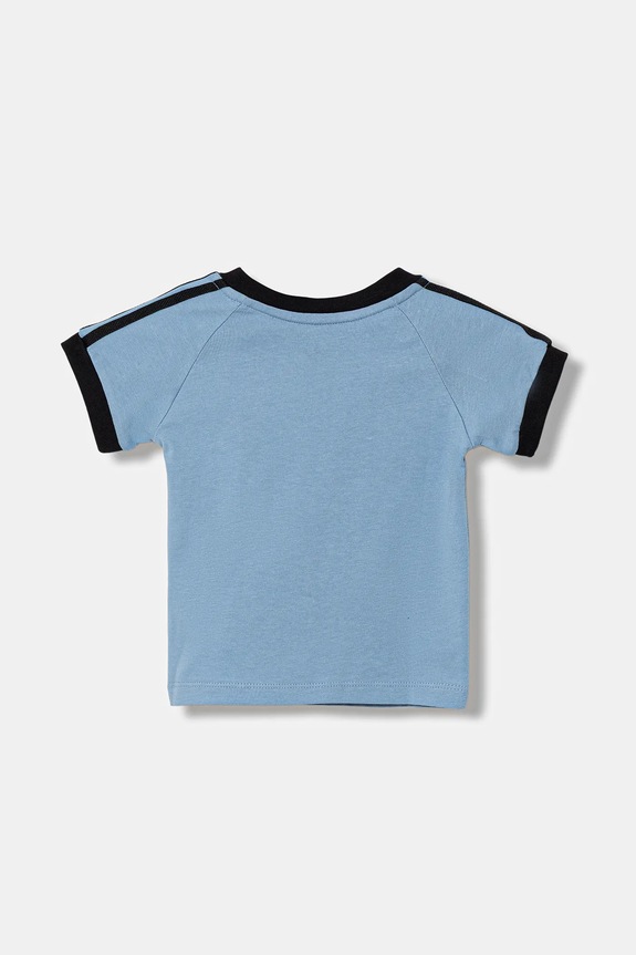Παιδικό βαμβακερό μπλουζάκι adidas Originals JY0147 μπλε AW25