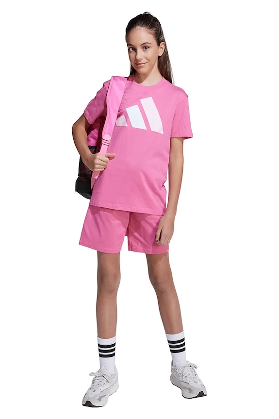 Детская хлопковая футболка adidas JY0299
