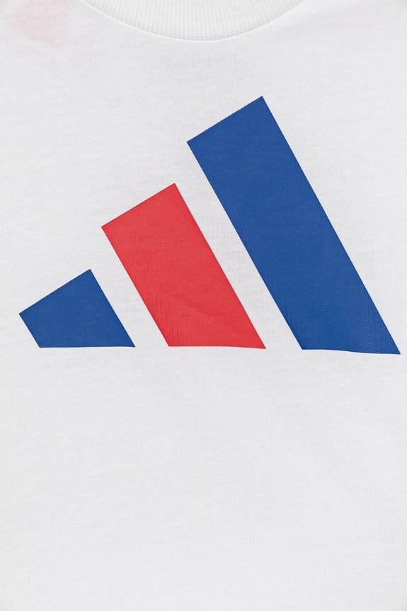 adidas t-shirt bawełniany dziecięcy biały JY0302