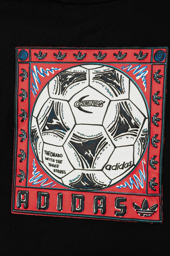 Παιδικό βαμβακερό μπλουζάκι adidas Originals μαύρο JY2822