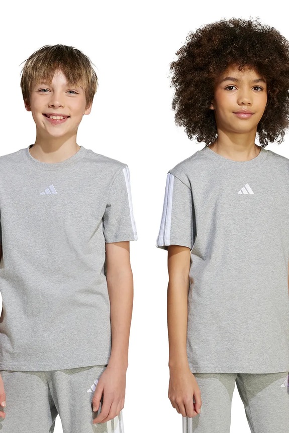 adidas t-shirt in cotone per bambini cotone grigio JY4968