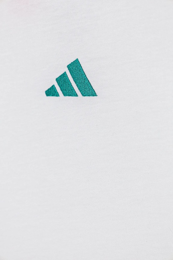 adidas t-shirt bawełniany dziecięcy biały JY4970