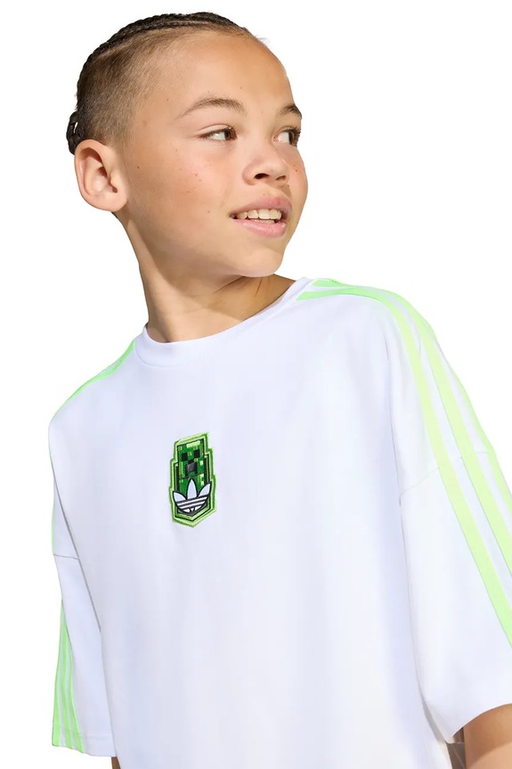 adidas Originals t-shirt in cotone per bambini MINECRAFT KD9830