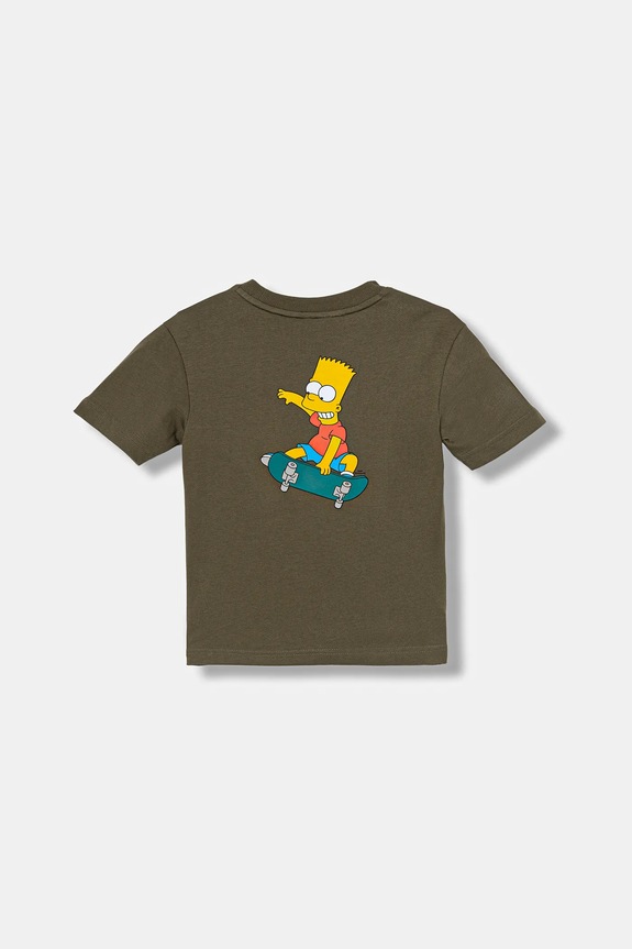 adidas tricou de bumbac pentru copii JL9195 verde AW25