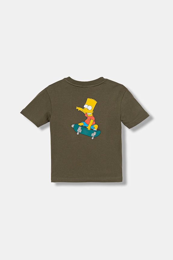 adidas tricou de bumbac pentru copii JL9195 verde AW25